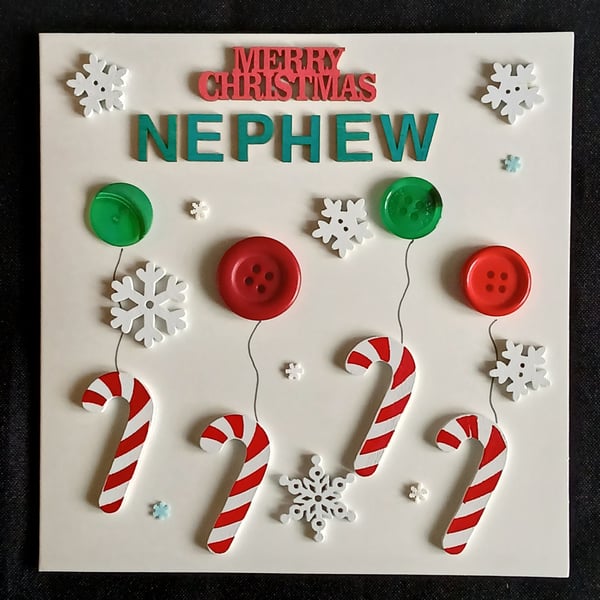 Handmade, nephew christmas card 