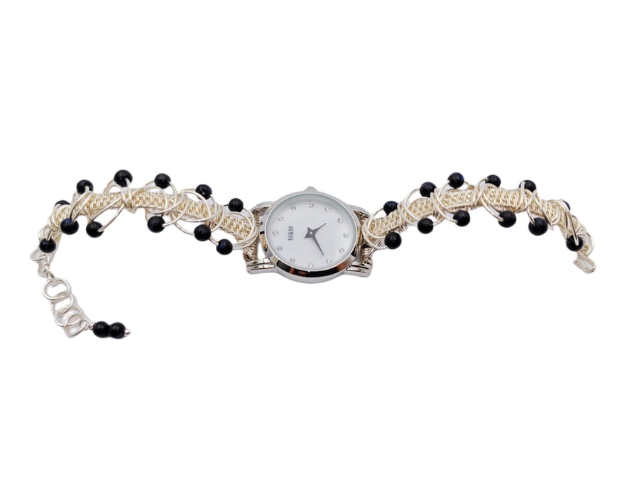 Gemstone Bracelet Watch Beaded Wrist Watch Personalized Gift Women's Watch Gifts