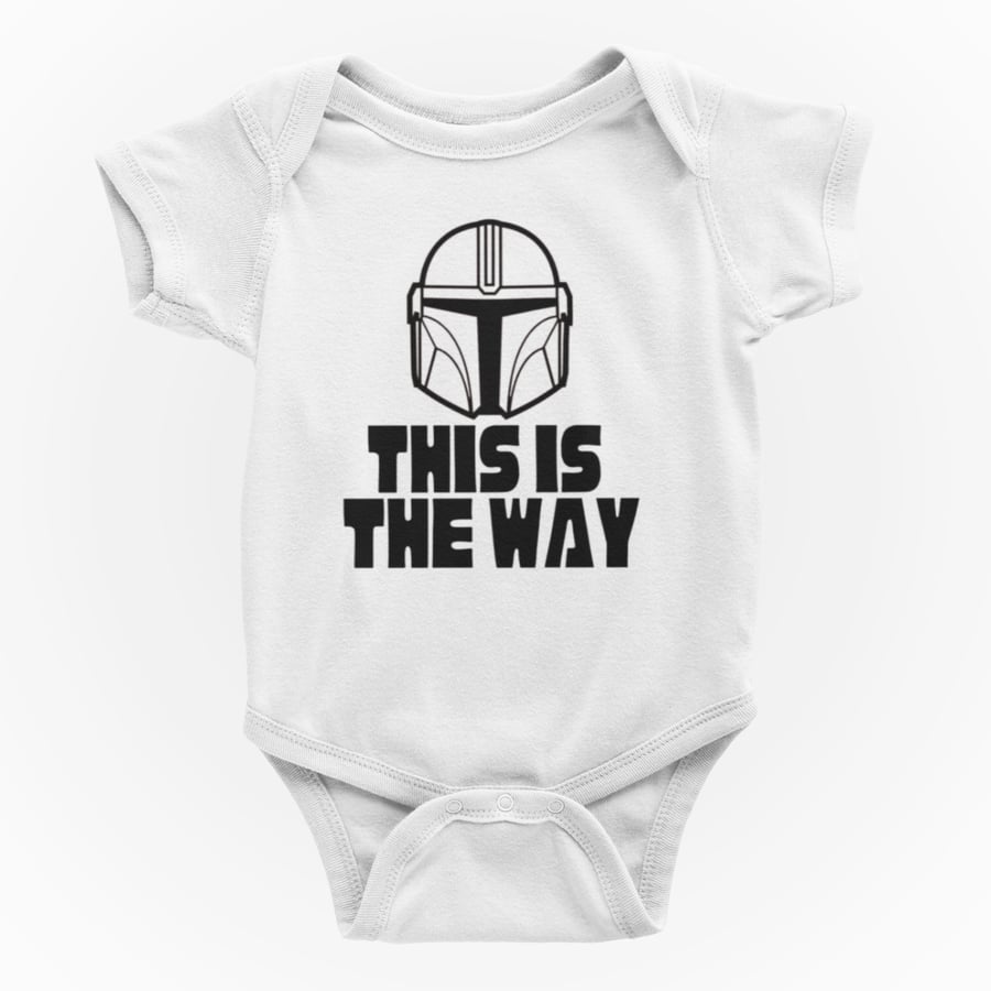 Funny Rude Novelty Shortsleeve Baby Grow-This Is THE WAY