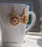 Pearly flower earrings  - Image 1