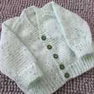 16"Mint Green V Neck Cardigan