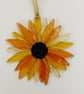 Fused Glass Sunflower  Suncatcher Decoration Keepsake, 12cm