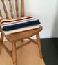 BLANKET , throw . Wool blend . Stripes .Cot , stroller, nursery . - Image 5