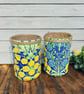 Yellow Blue Botanical Handmade Eco-friendly Indoor Kitchen Herb Gift Set - Image 2