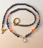 Faceted Quartz Pear, Hematite And Swarovski Crystal Necklace - Handmade In Devon - Image 4