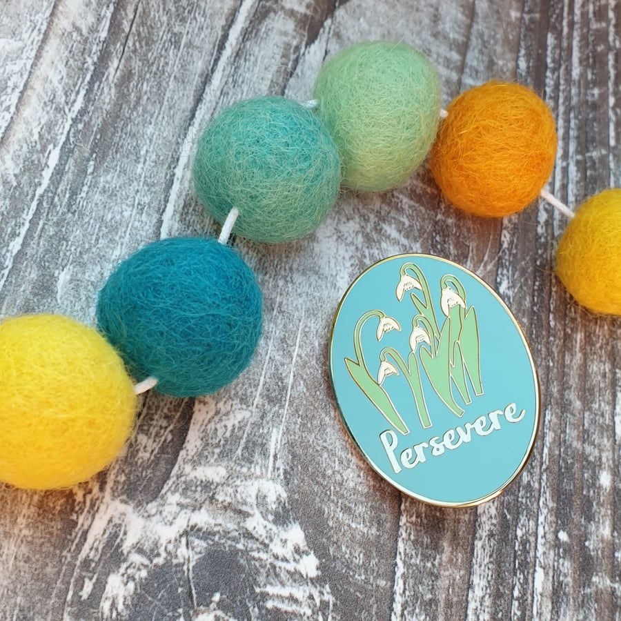 Persevere Hard Enamel Pin