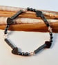 Hematite Heart Bracelet With Swarovski Crystals - Handmade In Devon - Image 2