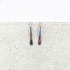 Small titanium open hoop earrings - Delicate lightweight threader earrings