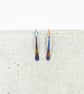 Small titanium open hoop earrings - Delicate lightweight threader earrings