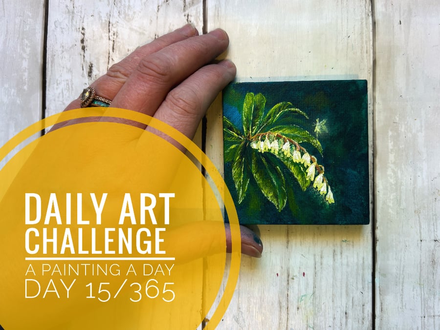 Mini Acrylic painting on canvas, Daily Art Challenge, A Painting a Day 15-365 