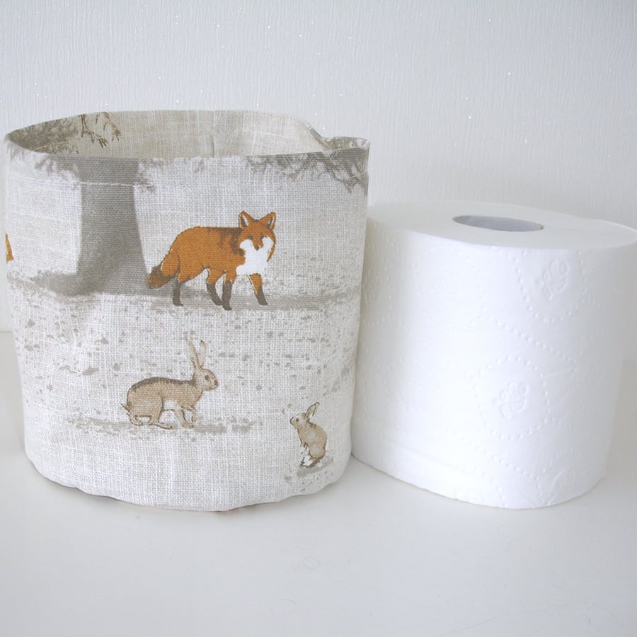 Toilet Roll Holder Loo Roll Storage Basket Bathroom Kitchen Stag Shampoo Tidy