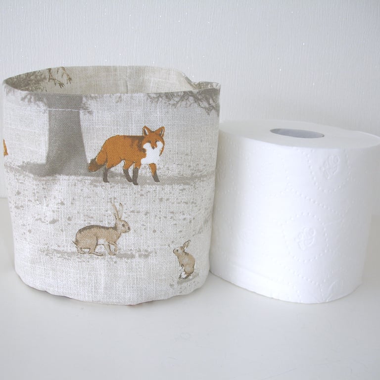 Toilet Roll Holder Loo Roll Storage Basket Bathroom Kitchen Stag Shampoo Tidy
