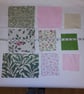 Pink, green and cream slow stitching kit  - Image 4