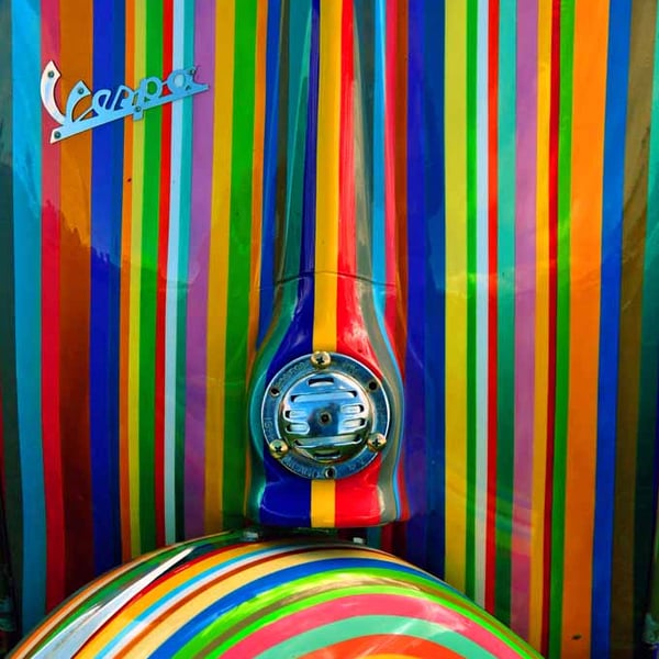 Vespa Piaggio Italian Scooter Motorbike Photograph Print