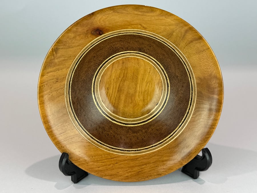 Small Wooden Bowl Laminated Wood, 5th Anniversary Gift No. 718