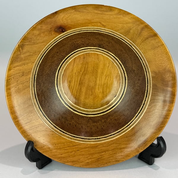 Small Wooden Bowl Laminated Wood, 5th Anniversary Gift No. 718