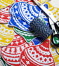 Handmade Lino Printed Hanging Christmas Bauble (Card or Decoration) - Image 4