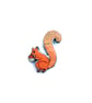 Whimsical Thrift Squirrel Brooch by EllyMental Jewellery - Image 1