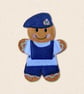 Submariner Gingerbread Decoration - Embroidered Royal Navy Character