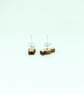 Blue Footed Booby Earrings, Bird Studs, Silver Plated or Sterling Silver Backs - Image 4