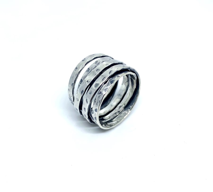 Band ring in sterling silver 925