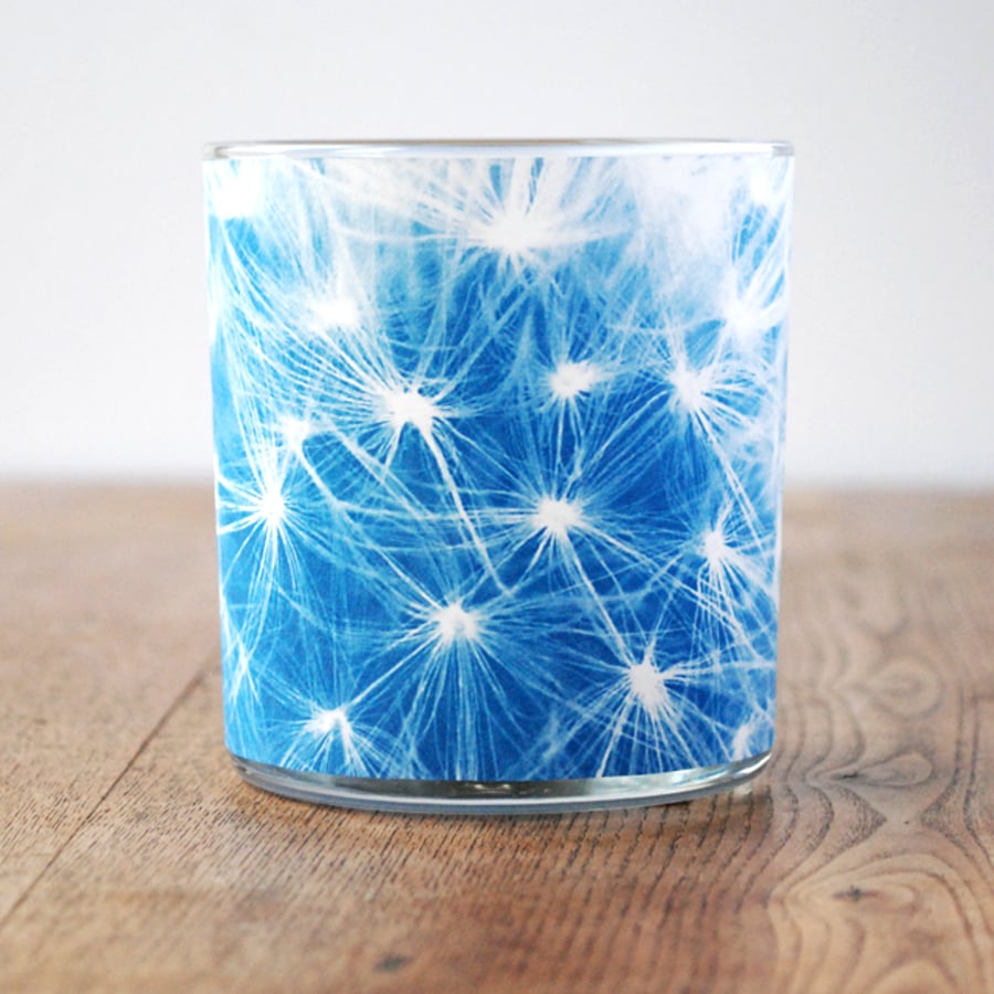 Dandelion Cyanotype Candle Holder 