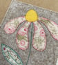 Daisy thank you appliqué card - Image 2