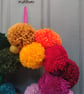 Wool Pompom Wreath, Rainbow Colours, Eclectic Bohemian Interiors, Maximalism - Image 8