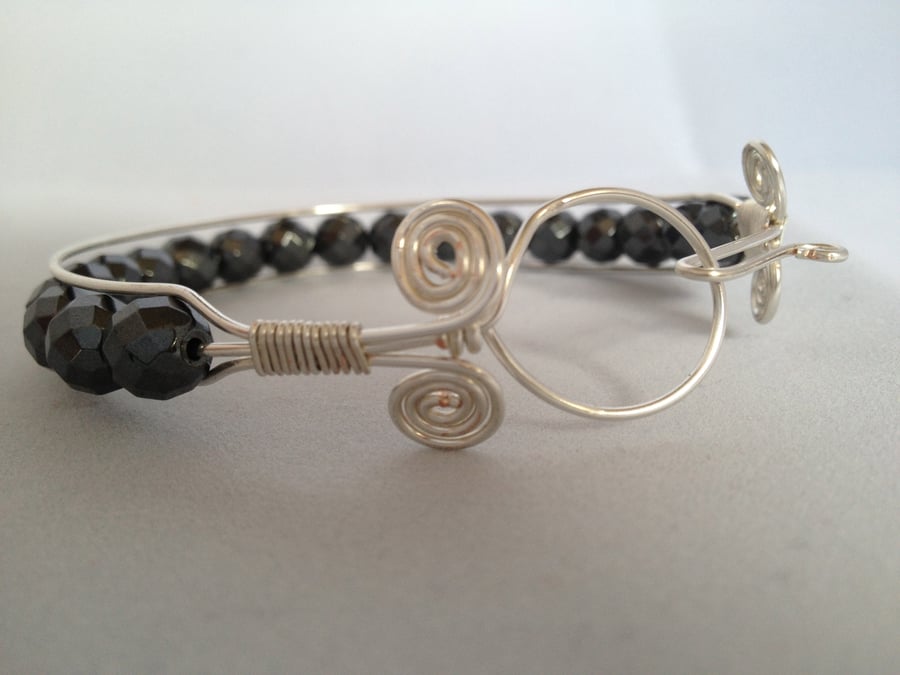 Haematite bangle