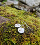 Sterling Silver Disc Earrings with 9ct Gold - JBJ1034 - Image 3