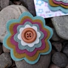 Felt Flower Brooch 