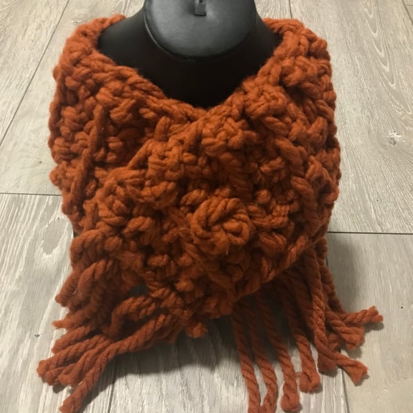 Handmade crocheted scarves 