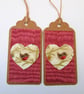 Set of 4 Christmas robin gift tags - Image 4