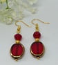 Red Stained Glass Earrings - Image 5
