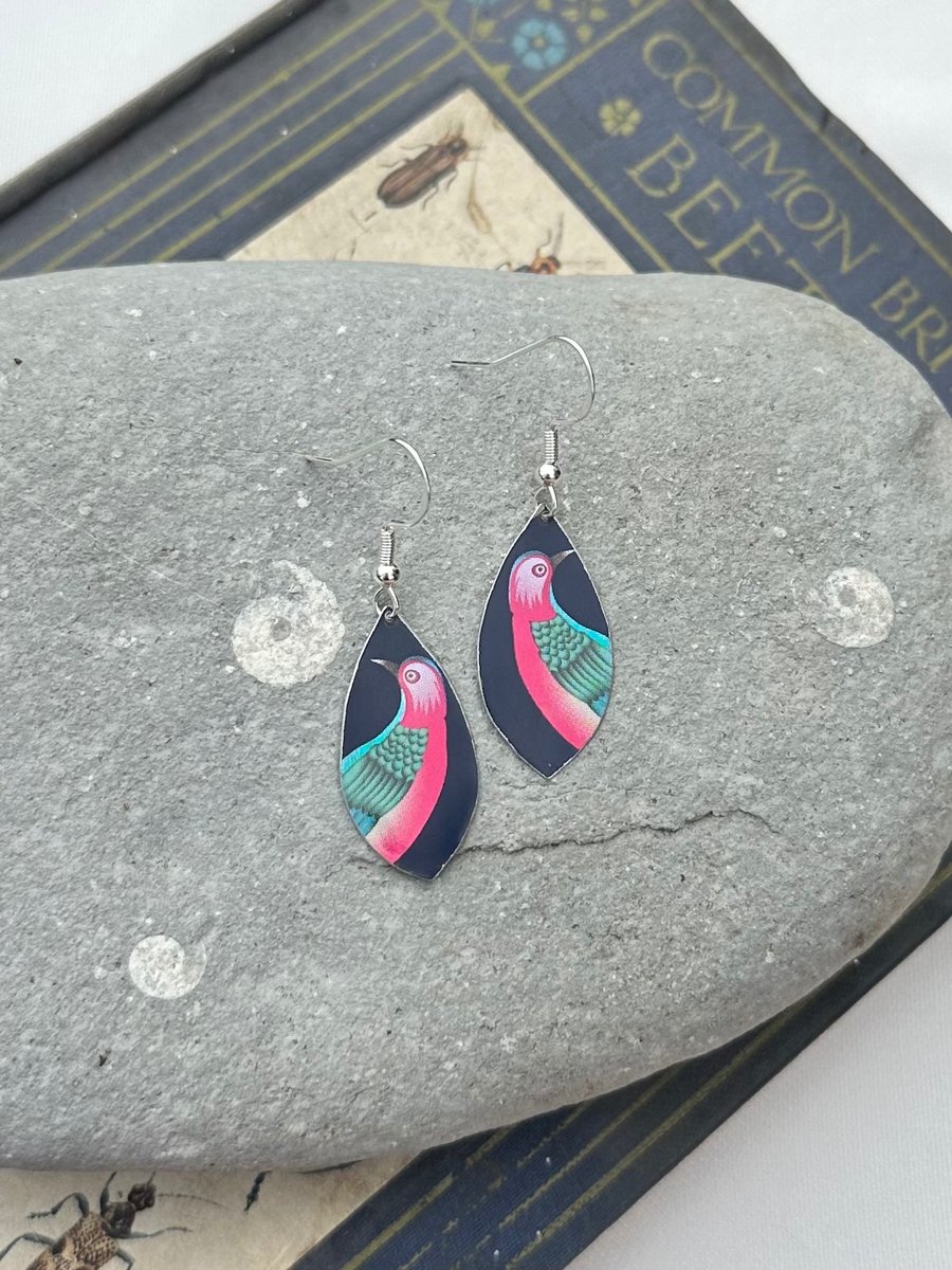 Recycled tin earrings 