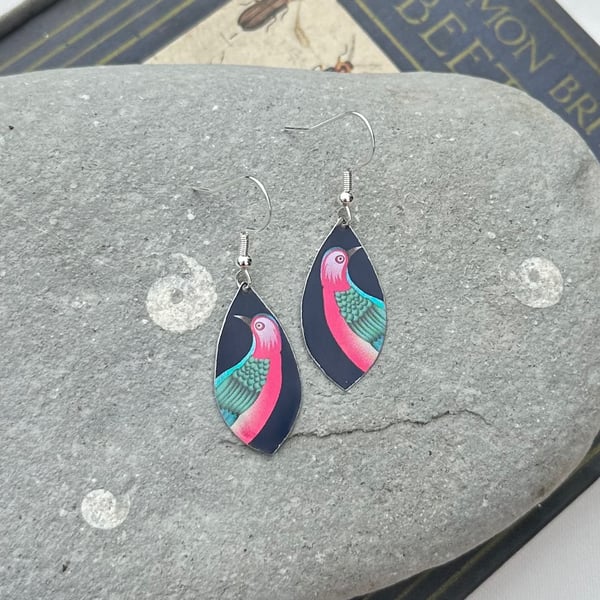 Recycled tin earrings 