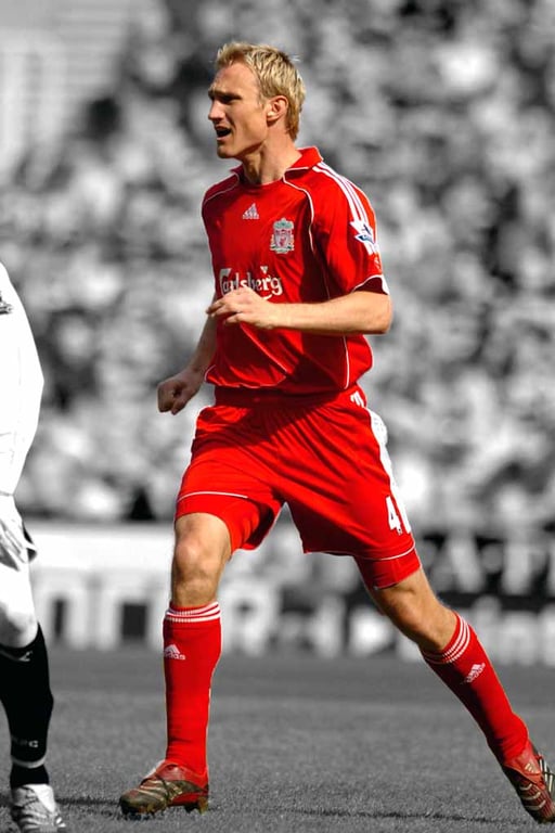 Sami Hyypia Playing For Liverpool FC Photograph Print