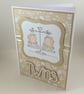 Handmade gender neutral twin babies card - Image 5