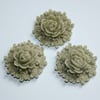 Resin flower cabochon 1pc