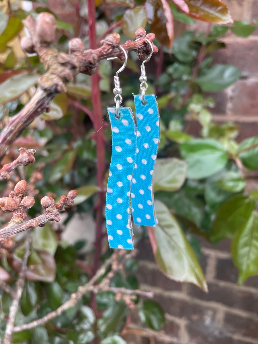 Fun fabric decoupage earrings for a handmade boho look