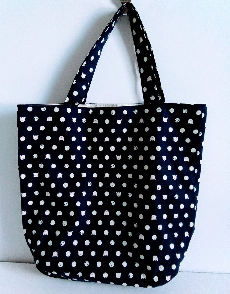 Bag, Tote bag, Fabric shopping bag, cloth bag, cotton bag, tote, cats