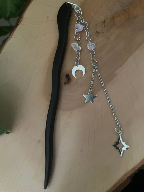 Rose Quartz Hair Stick