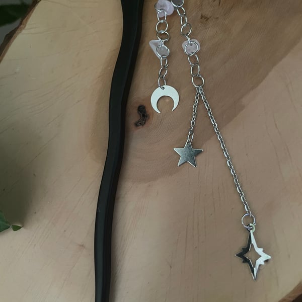 Rose Quartz Hair Stick