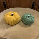 Handmade Crochet Pumpkins x2