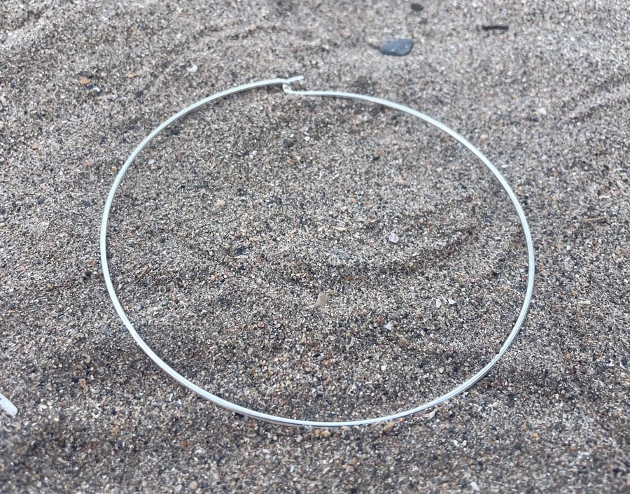 Silver Plate Choker Necklace 