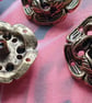 1" 25mm 40L medium weight Antique Brass shank Buttons from Italy - Image 3
