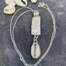 Crazy shard and Cowrie pendant