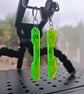 Cipher Key Cyber Earrings Green Circuit Board Cyberpunk Rave Punk See Through - Image 2