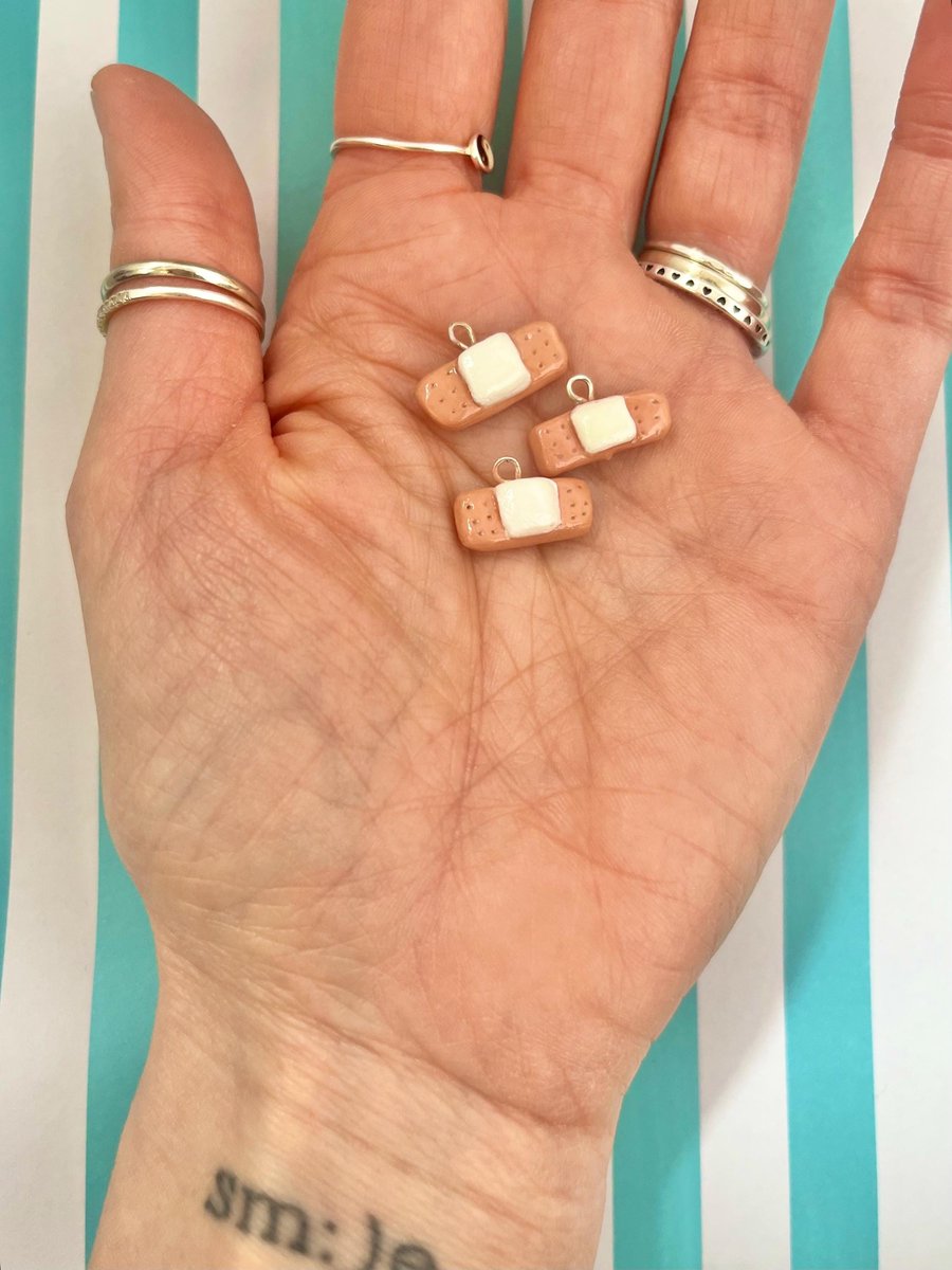 Mini plaster charms Handmade Air-Dry Clay Miniature, HandmadeWithLove, Miniature
