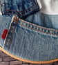 Handmade Denim Pocket Wall Hanging - Medium - Image 6